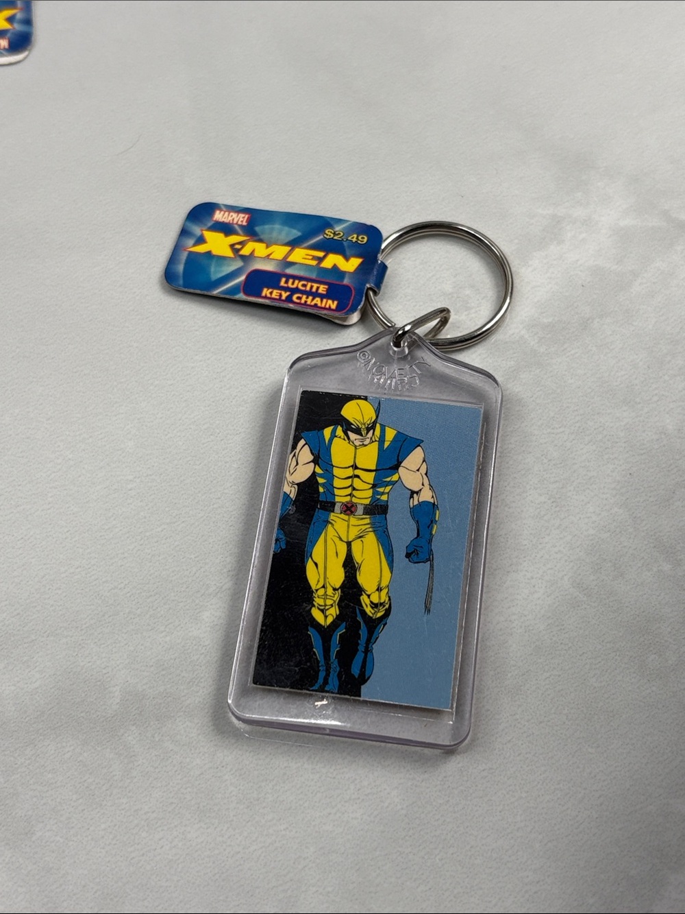2006 Marvel X-Men Wolverine Lucite Keychain NOS Original Tag C&D Visionary